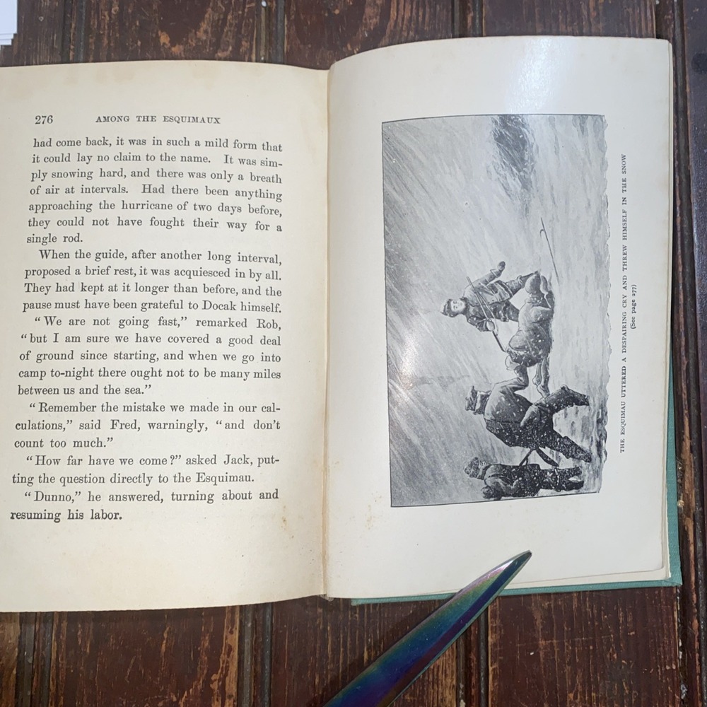 Among the Esquimaux by Edward S. Ellis (1912, HC) Eskimo Indigenous Rare Book - Picture 9 of 16